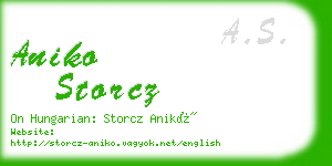 aniko storcz business card